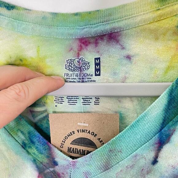 Madam P Upcycled Tie Dye Cropped T-Shirt - Medium - Picture 4 of 9